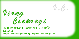 virag csepregi business card